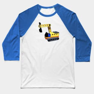 Brick Creations - Motorised Excavator Baseball T-Shirt